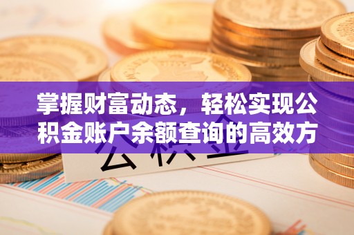 特克斯掌握财富动态，轻松实现公积金账户余额查询的高效方法