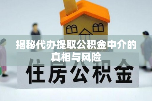 特克斯揭秘代办提取公积金中介的真相与风险