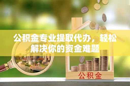 特克斯公积金专业提取代办，轻松解决你的资金难题