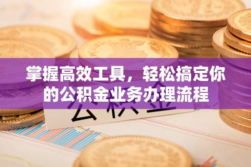 特克斯掌握高效工具，轻松搞定你的公积金业务办理流程