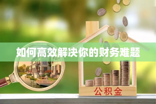 特克斯如何高效解决你的财务难题
