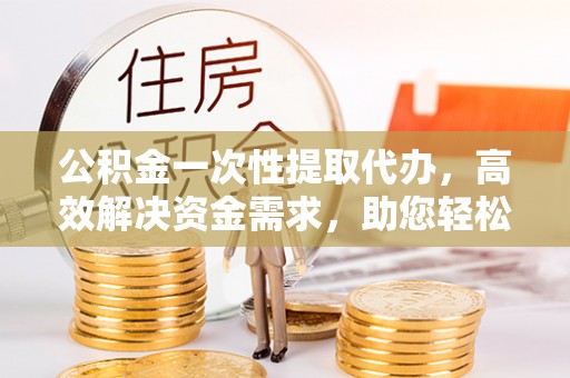 特克斯公积金一次性提取代办，高效解决资金需求，助您轻松应对生活难题