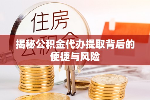 特克斯揭秘公积金代办提取背后的便捷与风险