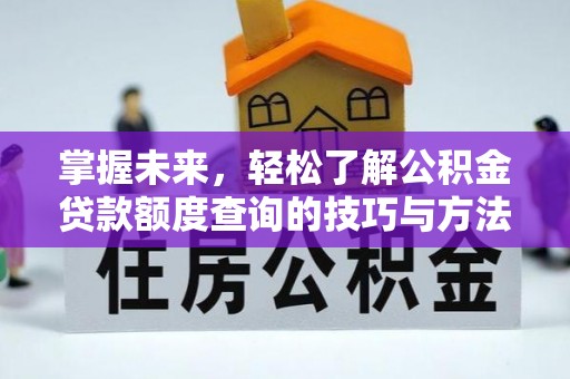 特克斯掌握未来，轻松了解公积金贷款额度查询的技巧与方法