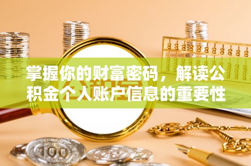 特克斯掌握你的财富密码，解读公积金个人账户信息的重要性