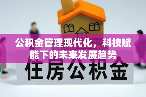 特克斯公积金管理现代化，科技赋能下的未来发展趋势