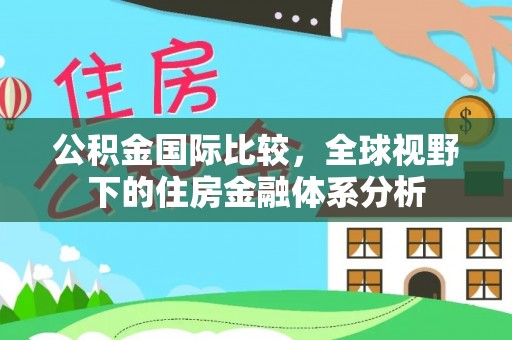 特克斯公积金国际比较，全球视野下的住房金融体系分析